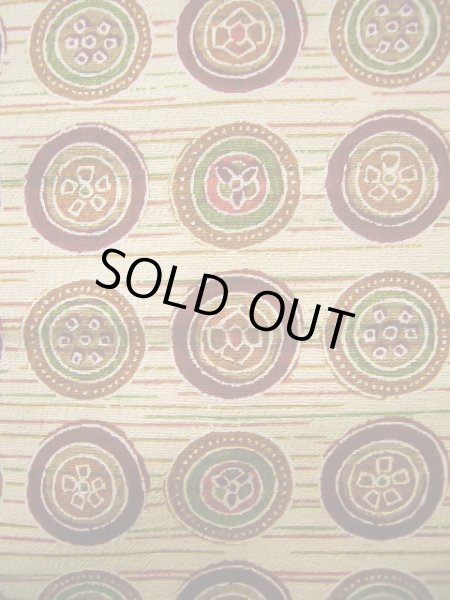 画像6: J0715I 小紋 女性用着物  シルク（正絹） クリーミーな  オフ　ホワイト, 丸 【中古】 【USED】 【リサイクル】 ★★★☆☆ (6)