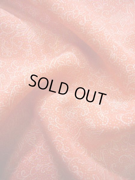 画像11: J0715P 江戸小紋 女性用着物 人間国宝/中村勇二郎 シルク（正絹） 淡い  コーラル, 唐草 【中古】 【USED】 【リサイクル】 ★★★★★ (11)