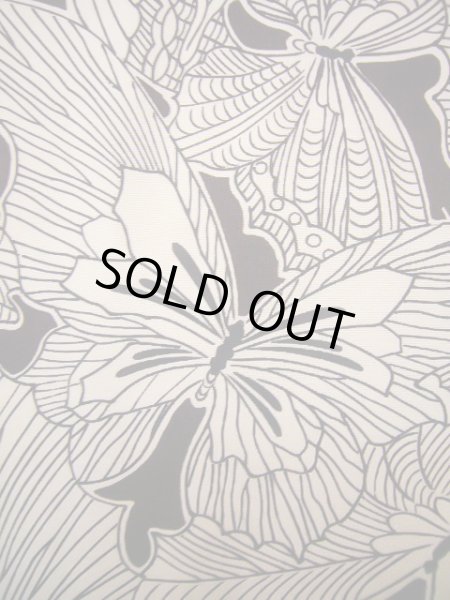 画像6: J0715Q 小紋 女性用着物  シルク（正絹） クリーミーな  オフ　ホワイト, 蝶々 【中古】 【USED】 【リサイクル】 ★★☆☆☆ (6)