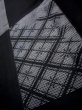 画像10: J0715W 夏物 女性用着物  シルク（正絹） ダークな  黒, 菱 【中古】 【USED】 【リサイクル】 ★★★★☆ (10)