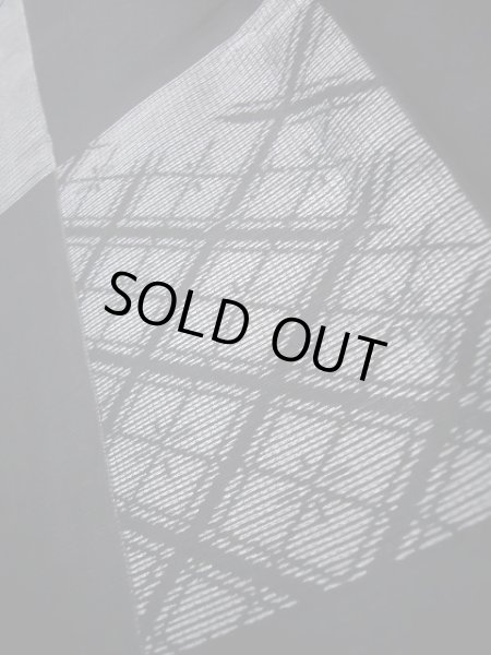 画像10: J0715W 夏物 女性用着物  シルク（正絹） ダークな  黒, 菱 【中古】 【USED】 【リサイクル】 ★★★★☆ (10)