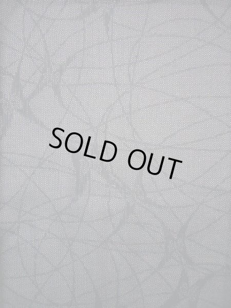 画像3: J0722E 夏物 女性用着物  シルク（正絹） ヘザー（杢）  グレー（灰色）, 抽象的模様 【中古】 【USED】 【リサイクル】 ★★★★☆ (3)