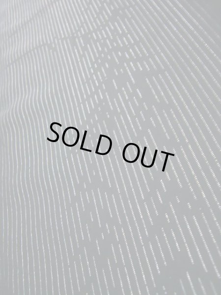 画像7: J0722H 夏物 女性用着物  シルク（正絹） ダークな  黒, 葉 【中古】 【USED】 【リサイクル】 ★★★★☆ (7)