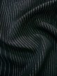 画像9: J0722H 夏物 女性用着物  シルク（正絹） ダークな  黒, 葉 【中古】 【USED】 【リサイクル】 ★★★★☆ (9)