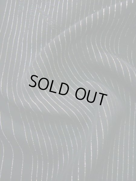 画像9: J0722H 夏物 女性用着物  シルク（正絹） ダークな  黒, 葉 【中古】 【USED】 【リサイクル】 ★★★★☆ (9)