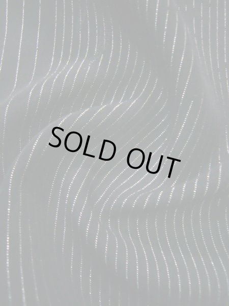 画像10: J0722H 夏物 女性用着物  シルク（正絹） ダークな  黒, 葉 【中古】 【USED】 【リサイクル】 ★★★★☆ (10)