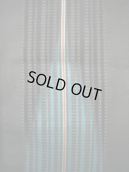 画像5: J0722J 夏物 女性用着物  シルク（正絹） ダークな  黒, 縞 【中古】 【USED】 【リサイクル】 ★☆☆☆☆ (5)