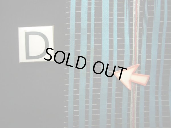 画像15: J0722J 夏物 女性用着物  シルク（正絹） ダークな  黒, 縞 【中古】 【USED】 【リサイクル】 ★☆☆☆☆ (15)