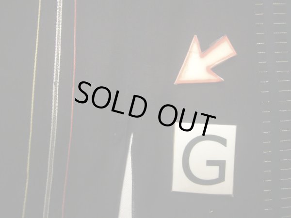 画像18: J0722J 夏物 女性用着物  シルク（正絹） ダークな  黒, 縞 【中古】 【USED】 【リサイクル】 ★☆☆☆☆ (18)