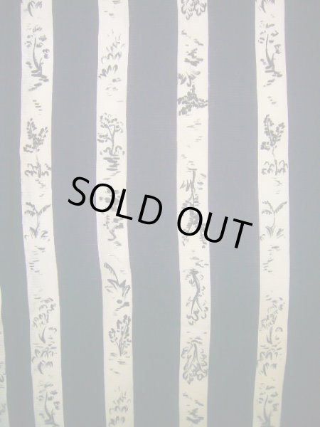 画像3: J0722N 夏物 女性用着物 絽ちりめん シルク（正絹） ダークな  紫, 花 【中古】 【USED】 【リサイクル】 ★★☆☆☆ (3)