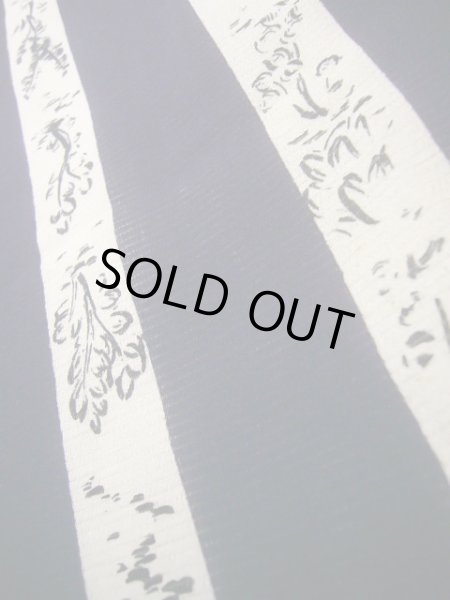 画像7: J0722N 夏物 女性用着物 絽ちりめん シルク（正絹） ダークな  紫, 花 【中古】 【USED】 【リサイクル】 ★★☆☆☆ (7)