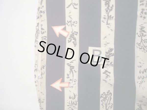 画像13: J0722N 夏物 女性用着物 絽ちりめん シルク（正絹） ダークな  紫, 花 【中古】 【USED】 【リサイクル】 ★★☆☆☆ (13)