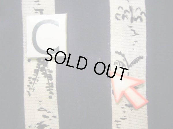 画像14: J0722N 夏物 女性用着物 絽ちりめん シルク（正絹） ダークな  紫, 花 【中古】 【USED】 【リサイクル】 ★★☆☆☆ (14)