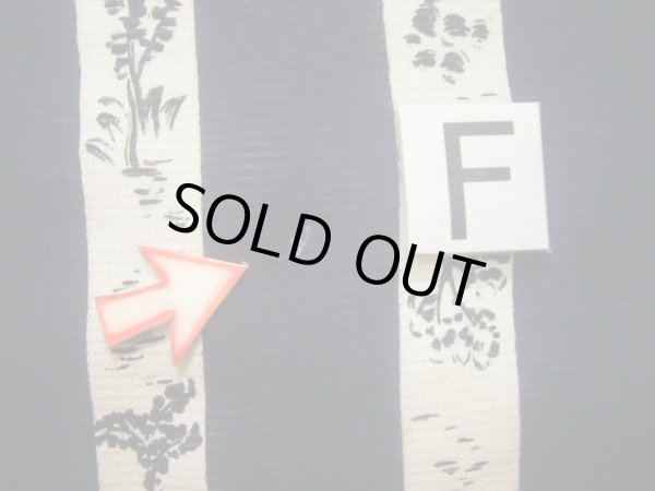 画像17: J0722N 夏物 女性用着物 絽ちりめん シルク（正絹） ダークな  紫, 花 【中古】 【USED】 【リサイクル】 ★★☆☆☆ (17)