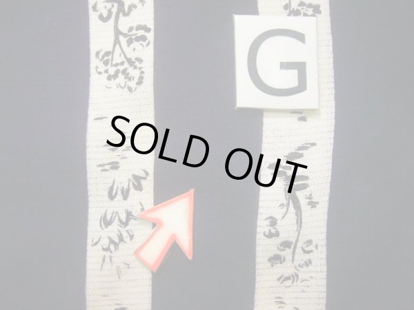 画像18: J0722N 夏物 女性用着物 絽ちりめん シルク（正絹） ダークな  紫, 花 【中古】 【USED】 【リサイクル】 ★★☆☆☆ (18)