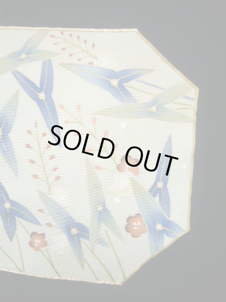 画像8: J0731H 留袖 女性用着物 比翼 シルク(正絹) ダークな  黒, 菊 【中古】 【USED】 【リサイクル】 ★★☆☆☆ (8)