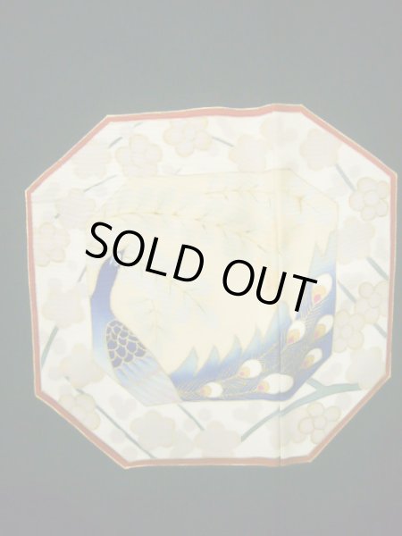 画像11: J0731H 留袖 女性用着物 比翼 シルク(正絹) ダークな  黒, 菊 【中古】 【USED】 【リサイクル】 ★★☆☆☆ (11)