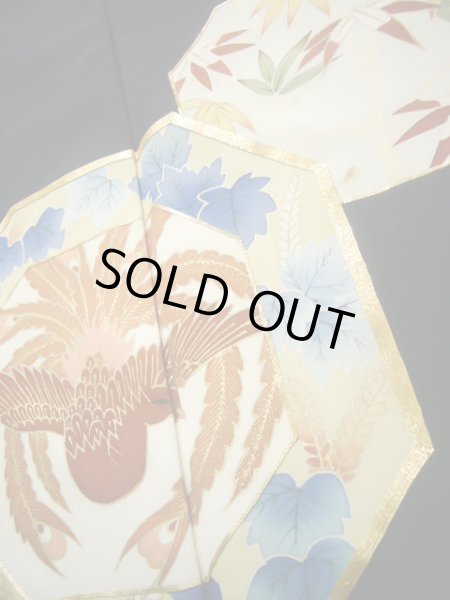 画像12: J0731H 留袖 女性用着物 比翼 シルク(正絹) ダークな  黒, 菊 【中古】 【USED】 【リサイクル】 ★★☆☆☆ (12)