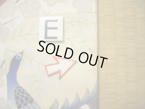 画像22: J0731H 留袖 女性用着物 比翼 シルク(正絹) ダークな  黒, 菊 【中古】 【USED】 【リサイクル】 ★★☆☆☆ (22)