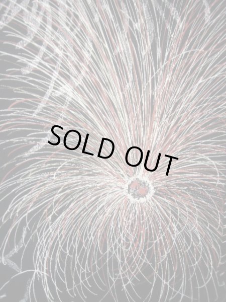 画像5: J0808C 羽織 女性用着物  シルク(正絹) ダークな  黒, 菊 【中古】 【USED】 【リサイクル】 ★★★★☆ (5)