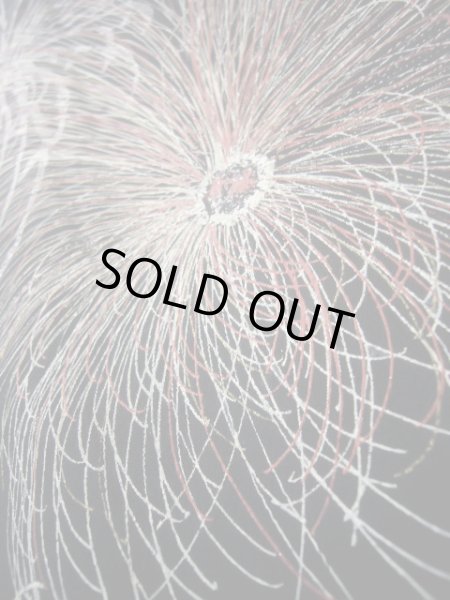 画像7: J0808C 羽織 女性用着物  シルク(正絹) ダークな  黒, 菊 【中古】 【USED】 【リサイクル】 ★★★★☆ (7)