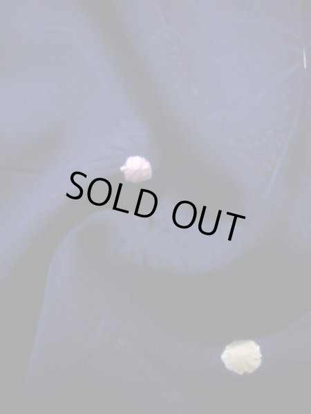 画像10: J0808K 羽織 女性用着物  シルク(正絹) ダークな  ネイビー(紺), 小さな点々 【中古】 【USED】 【リサイクル】 ★★★★☆ (10)