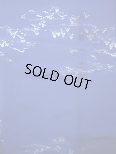 画像4: J0808O 羽織 女性用着物  シルク（正絹） 深い  青, 風景 【中古】 【USED】 【リサイクル】 ★★☆☆☆ (4)