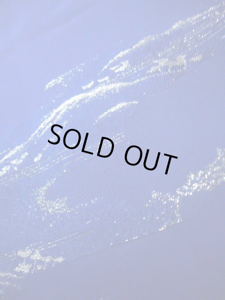 画像8: J0808O 羽織 女性用着物  シルク（正絹） 深い  青, 風景 【中古】 【USED】 【リサイクル】 ★★☆☆☆ (8)