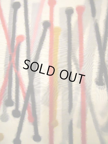 画像5: J0808V 羽織 女性用着物  シルク(正絹) クリーミーな  オフ ホワイト, 抽象的模様 【中古】 【USED】 【リサイクル】 ★☆☆☆☆ (5)