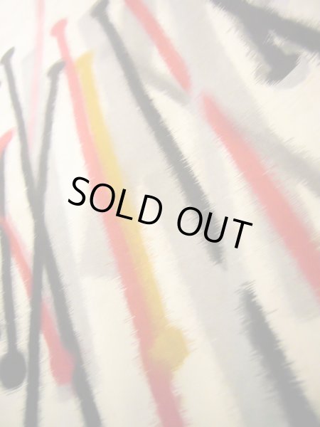 画像8: J0808V 羽織 女性用着物  シルク(正絹) クリーミーな  オフ ホワイト, 抽象的模様 【中古】 【USED】 【リサイクル】 ★☆☆☆☆ (8)