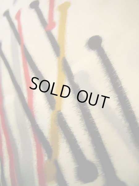 画像10: J0808V 羽織 女性用着物  シルク(正絹) クリーミーな  オフ ホワイト, 抽象的模様 【中古】 【USED】 【リサイクル】 ★☆☆☆☆ (10)