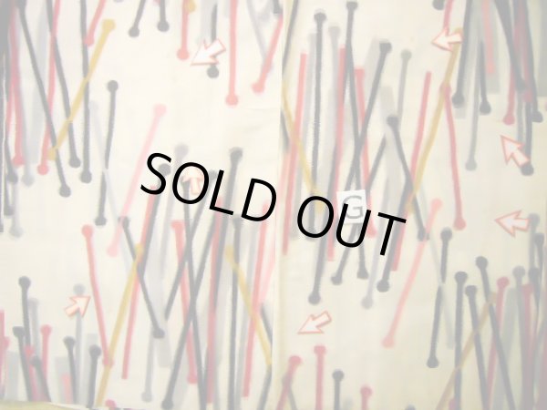 画像20: J0808V 羽織 女性用着物  シルク(正絹) クリーミーな  オフ ホワイト, 抽象的模様 【中古】 【USED】 【リサイクル】 ★☆☆☆☆ (20)