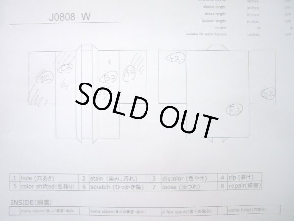 画像11: J0808W 羽織 女性用着物  シルク(正絹) スモーキーな  マルチカラー, 風景 【中古】 【USED】 【リサイクル】 ★☆☆☆☆ (11)
