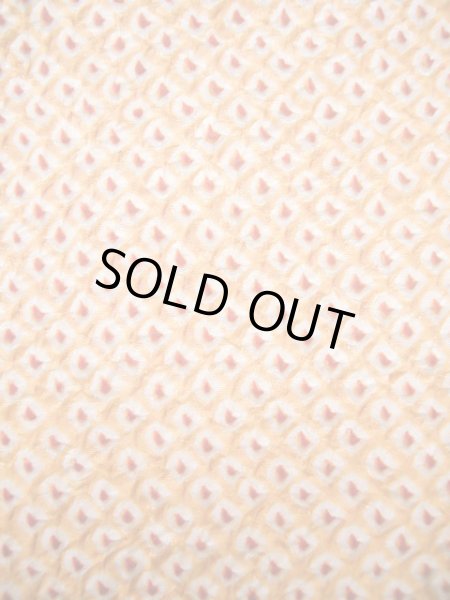 画像5: J0812A 道中着 女性用着物  シルク(正絹) 淡い  オレンジ,  【中古】 【USED】 【リサイクル】 ★★★★☆ (5)