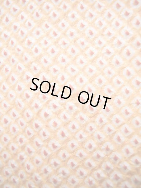 画像6: J0812A 道中着 女性用着物  シルク(正絹) 淡い  オレンジ,  【中古】 【USED】 【リサイクル】 ★★★★☆ (6)