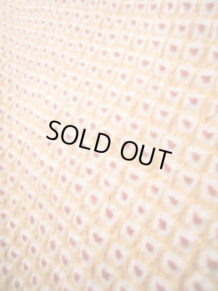 画像8: J0812A 道中着 女性用着物  シルク(正絹) 淡い  オレンジ,  【中古】 【USED】 【リサイクル】 ★★★★☆ (8)