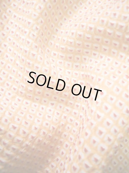 画像9: J0812A 道中着 女性用着物  シルク(正絹) 淡い  オレンジ,  【中古】 【USED】 【リサイクル】 ★★★★☆ (9)