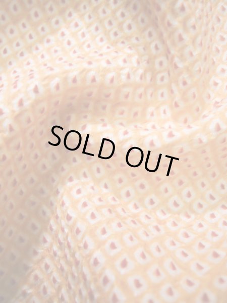 画像10: J0812A 道中着 女性用着物  シルク(正絹) 淡い  オレンジ,  【中古】 【USED】 【リサイクル】 ★★★★☆ (10)