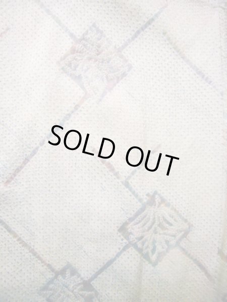 画像3: J0812J 羽織 女性用着物  シルク(正絹) 薄い  ぼかし, 抽象的模様 【中古】 【USED】 【リサイクル】 ★★★★☆ (3)