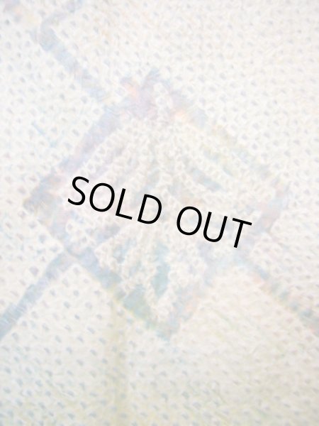 画像5: J0812J 羽織 女性用着物  シルク(正絹) 薄い  ぼかし, 抽象的模様 【中古】 【USED】 【リサイクル】 ★★★★☆ (5)