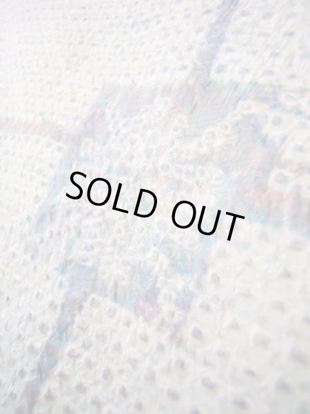 画像9: J0812J 羽織 女性用着物  シルク(正絹) 薄い  ぼかし, 抽象的模様 【中古】 【USED】 【リサイクル】 ★★★★☆ (9)