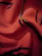 画像9: J0812V 羽織 女性用着物  綿 深い  朱赤, 抽象的模様 【中古】 【USED】 【リサイクル】 ★★★★☆ (9)