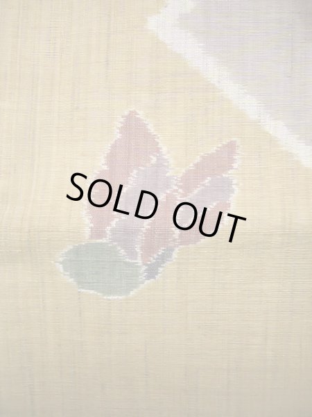 画像7: J0918L 袋帯  女性用着物 シルク(正絹) ヘザー(杢)  ブラウン(茶色) 蝶々  , リバーシブル【中古】 【USED】 【リサイクル】 ★★★★☆ (7)