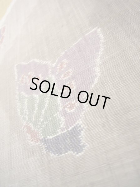 画像9: J0918L 袋帯  女性用着物 シルク(正絹) ヘザー(杢)  ブラウン(茶色) 蝶々  , リバーシブル【中古】 【USED】 【リサイクル】 ★★★★☆ (9)