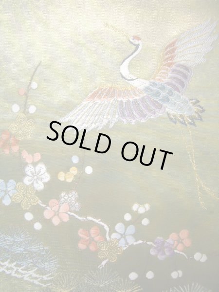 画像7: J0918O 袋帯  女性用着物 シルク(正絹) シャイニーな  ゴールド(金) 花  , 長嶋成織物 瀞金錦【中古】 【USED】 【リサイクル】 ★★★★☆ (7)