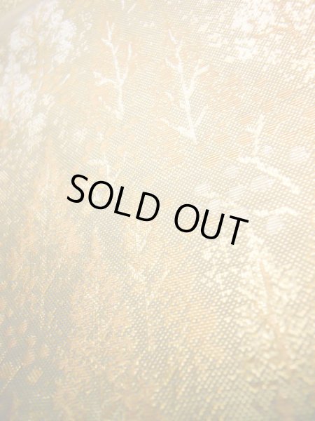 画像8: J0918R 袋帯  女性用着物 シルク(正絹) シャイニーな  ゴールド(金) 木   【中古】 【USED】 【リサイクル】 ★★★★☆ (8)