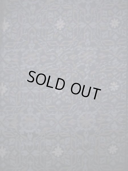 画像3: J0926A  織 女性用着物  シルク（正絹） 淡い ダークな 青, 花 【中古】 【USED】 【リサイクル】 ★★★★☆ (3)