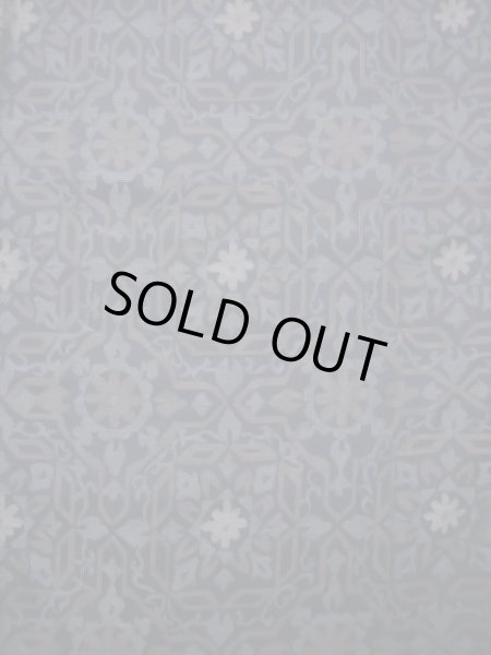 画像4: J0926A  織 女性用着物  シルク（正絹） 淡い ダークな 青, 花 【中古】 【USED】 【リサイクル】 ★★★★☆ (4)