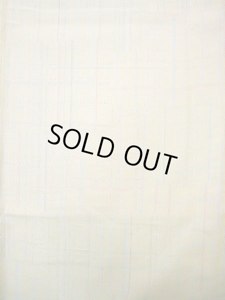 画像4: J0926G  紬 女性用着物  シルク(正絹) 薄い  山吹, 四角 【中古】 【USED】 【リサイクル】 ★★★☆☆ (4)