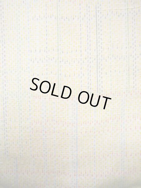 画像8: J0926G  紬 女性用着物  シルク(正絹) 薄い  山吹, 四角 【中古】 【USED】 【リサイクル】 ★★★☆☆ (8)